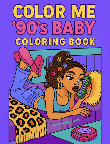 90's Baby Coloring and Word Search Book