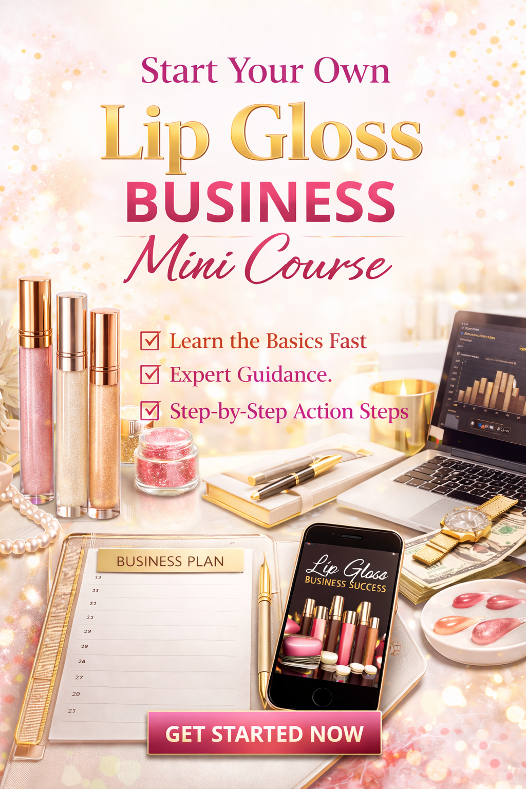 Start Your Own Lip-Gloss Business Mini Course