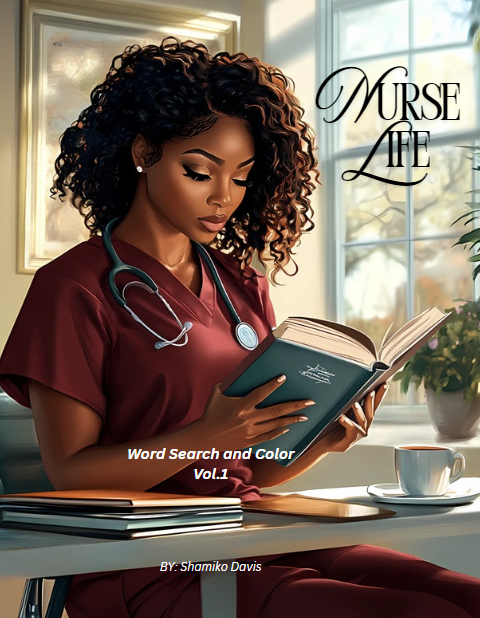 Nurse Life Word Search and Color Vol.1