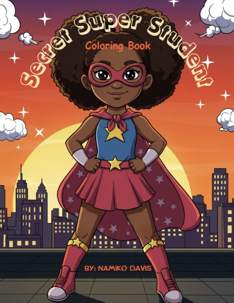 Secret Super Student - Coloring Book