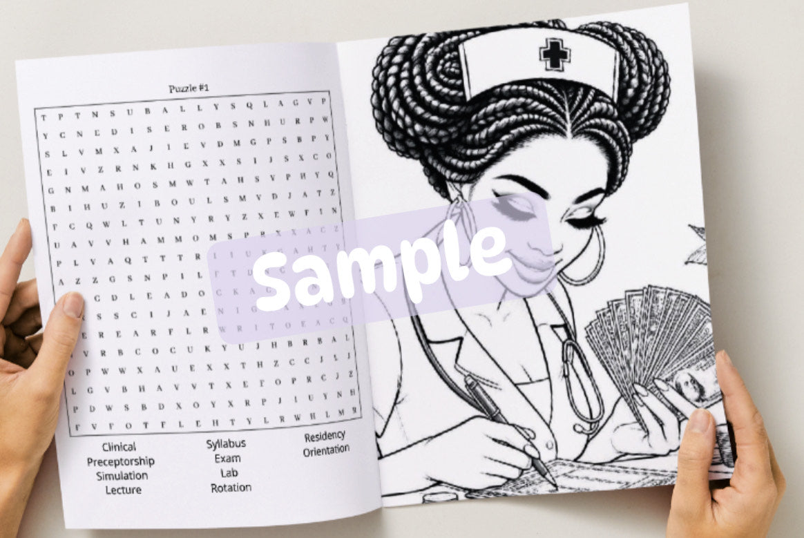 Nurse Life Word Search and Color Vol.1